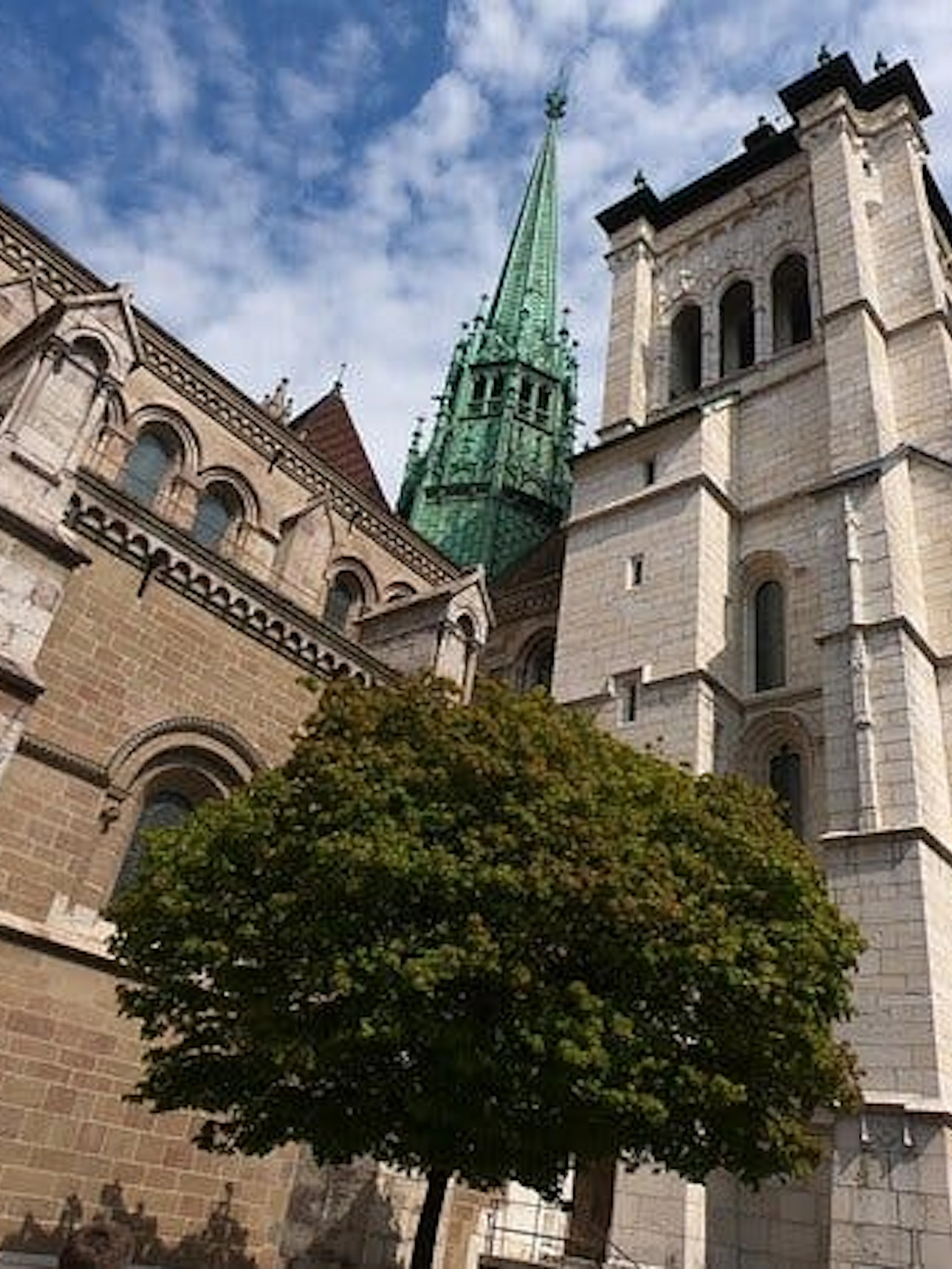 St. Pierre Cathedral in Geneva, part of the self-guided city exploration game.