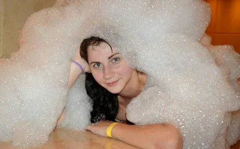 Turkish bath experience with foam in Sharm El Sheikh spa.