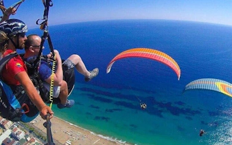 tandem paragliding with a licensed pilot from side-7