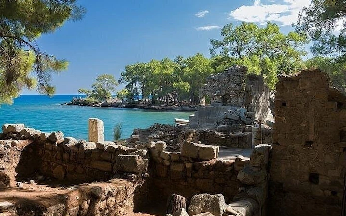 From Antalya to Kemer Mega Star Boat Trip Lunch & Hotel pick up