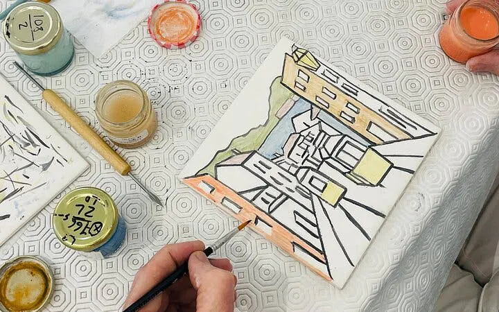 Lisbon Tile Painting Workshop in Artist’s Studio with Local Artist Guidance and Materials Included Image 10