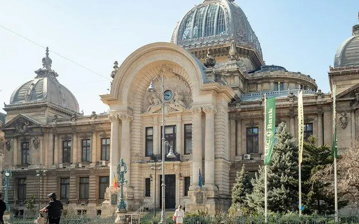 CEC Palace in Bucharest Old Town, featured on the City Highlights Walking Tour.