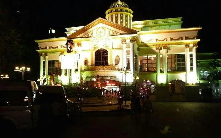 Tiffany's Cabaret Show venue illuminated at night, Pattaya.