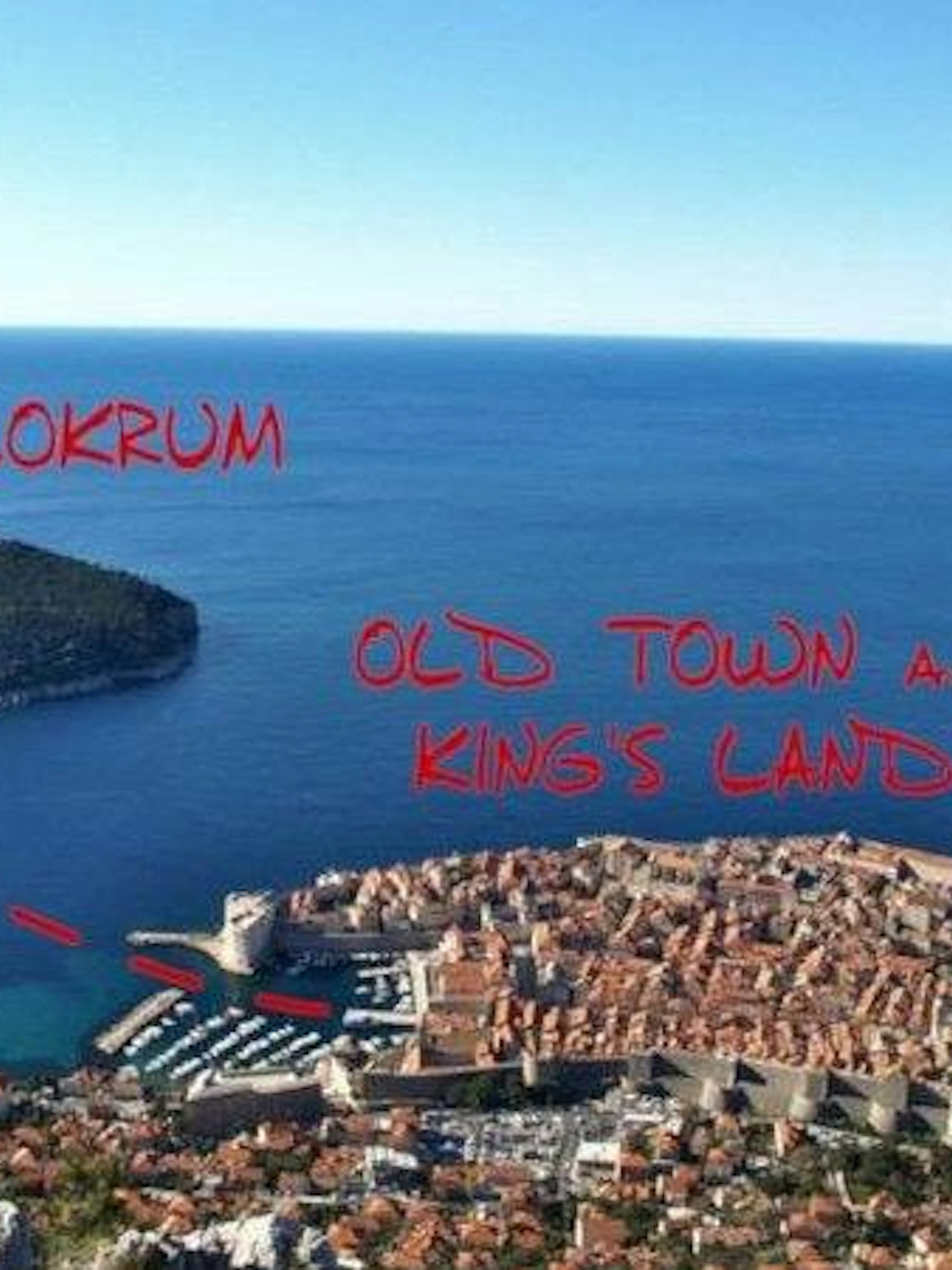 Dubrovnik's Old Town and Lokrum Island, known as King's Landing from Game of Thrones.