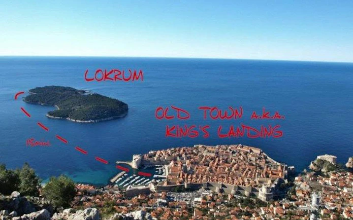 Dubrovnik's Old Town and Lokrum Island, known as King's Landing from Game of Thrones.