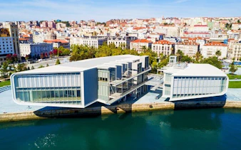 Santander waterfront with Centro Botín art center on self-guided walking tour.