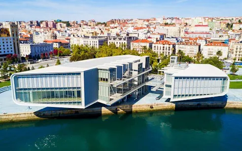 Santander waterfront with Centro Botín art center on self-guided walking tour.