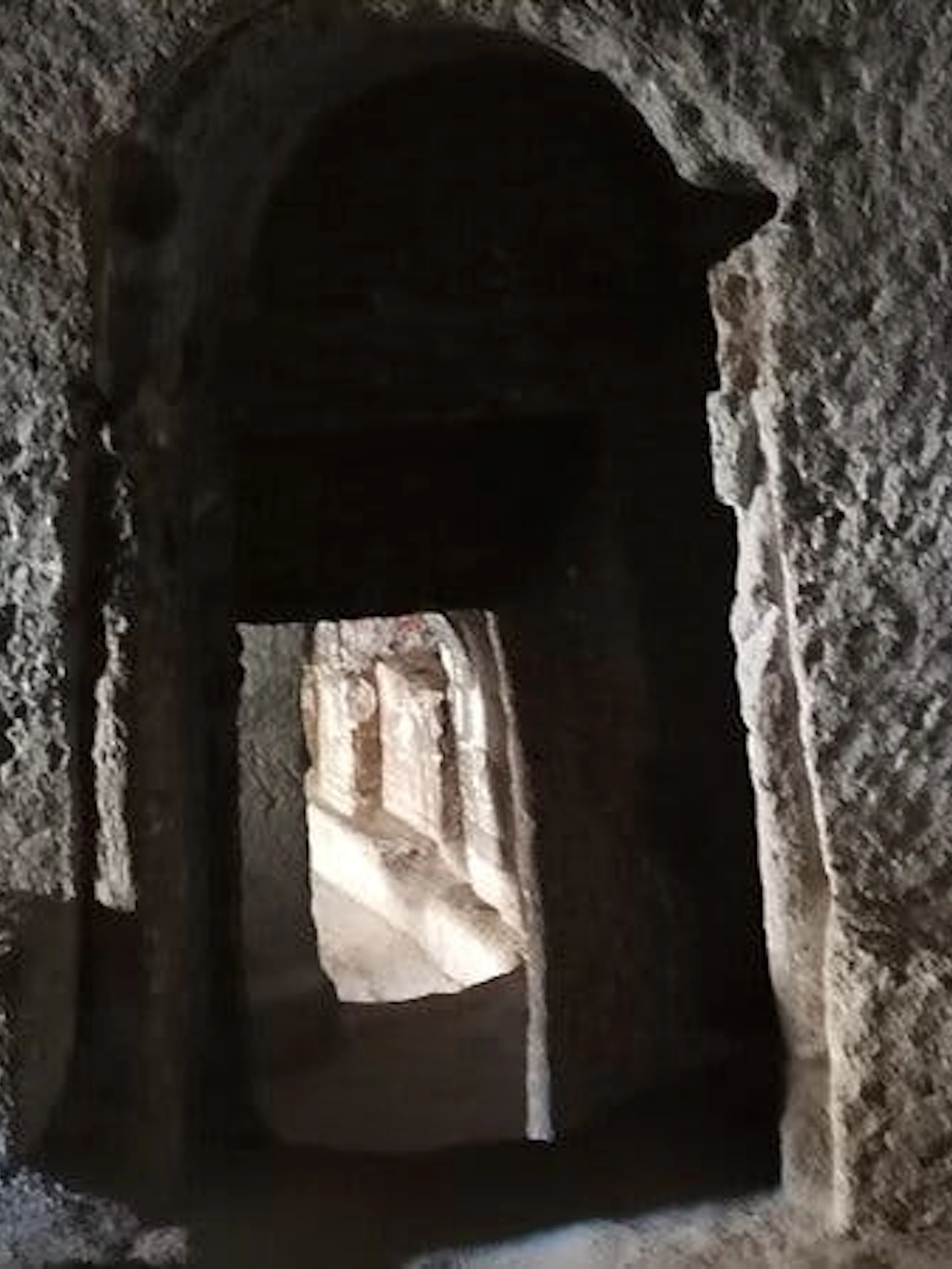 Ancient rock-cut passageway in Cappadocia, Turkey, part of a private tour with museum access.