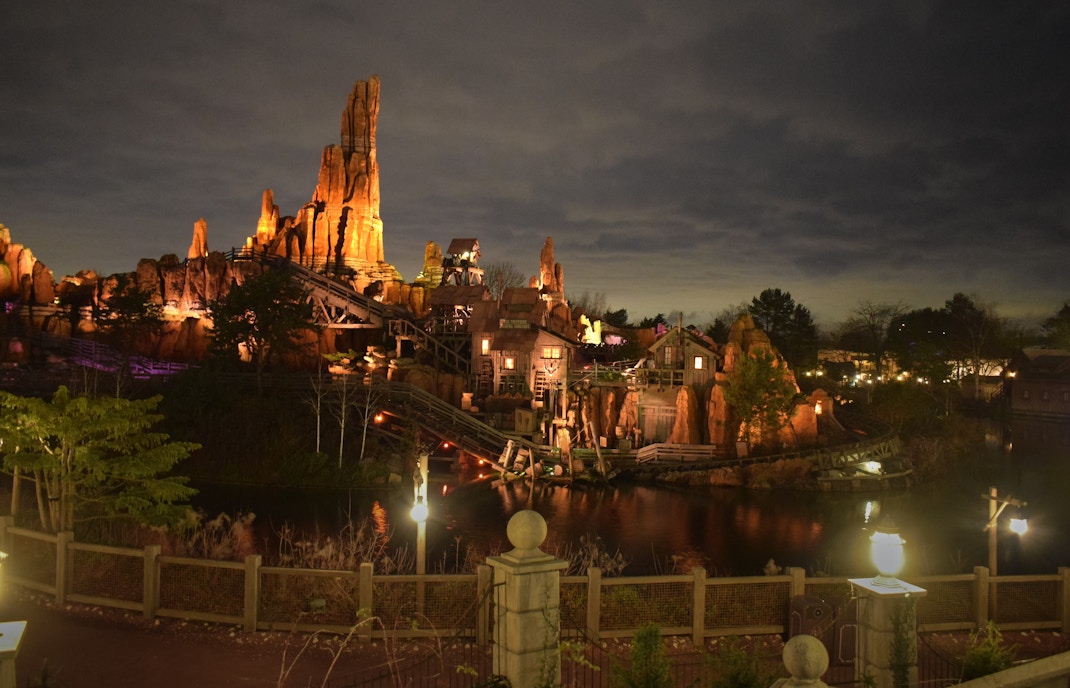 Disneyland Paris at night