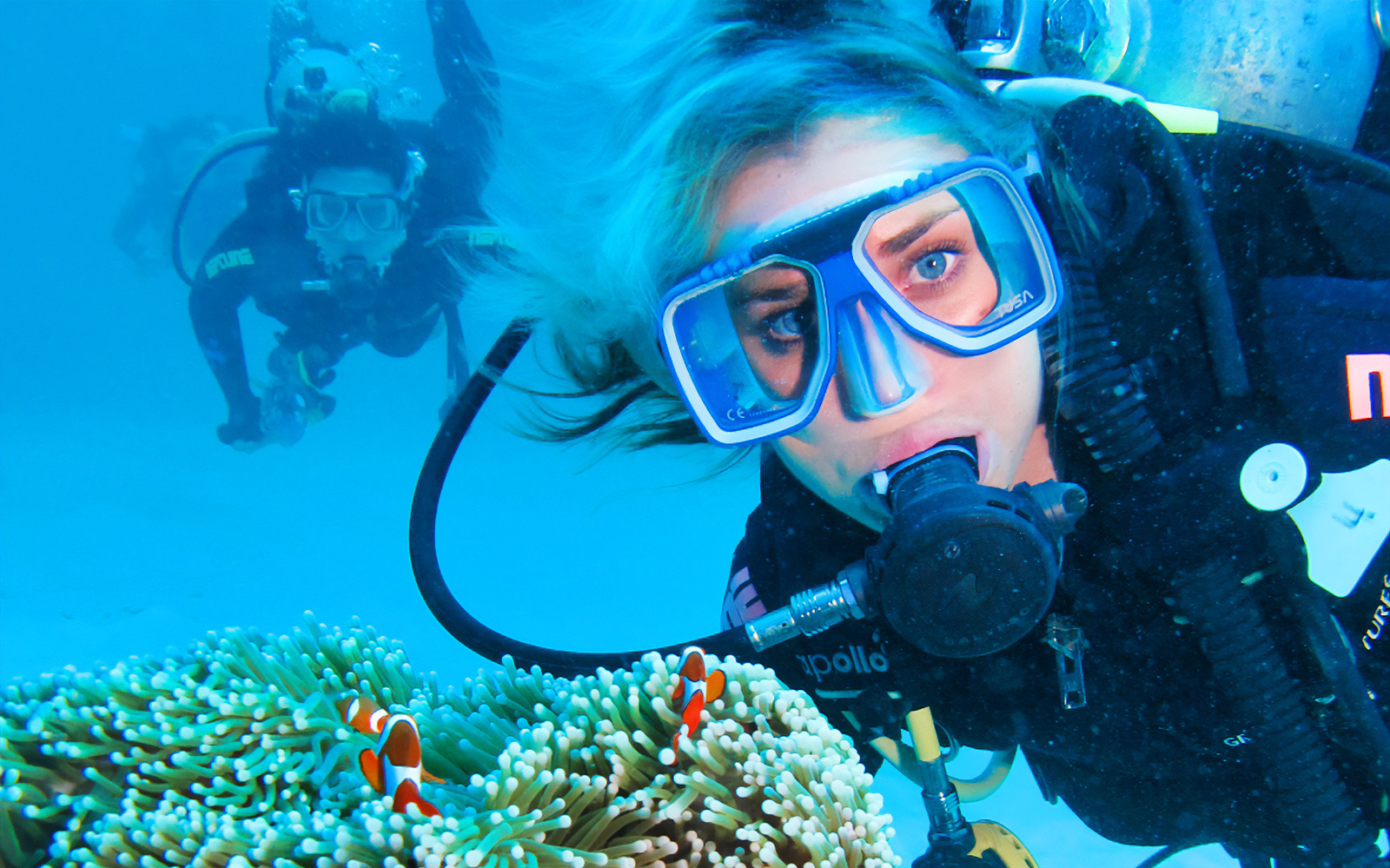 Great Barrier Reef snorkeling and diving tour at Green Island, Cairns, Australia.