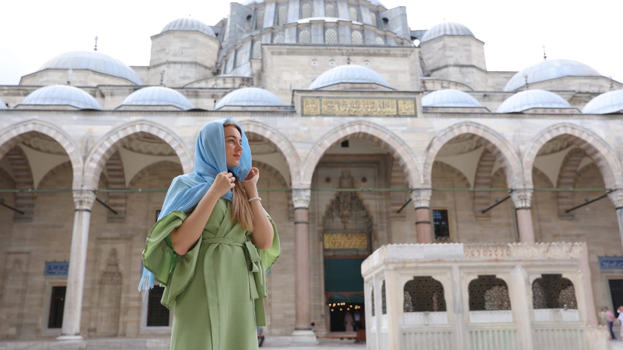 The exterior of the Blue Mosque