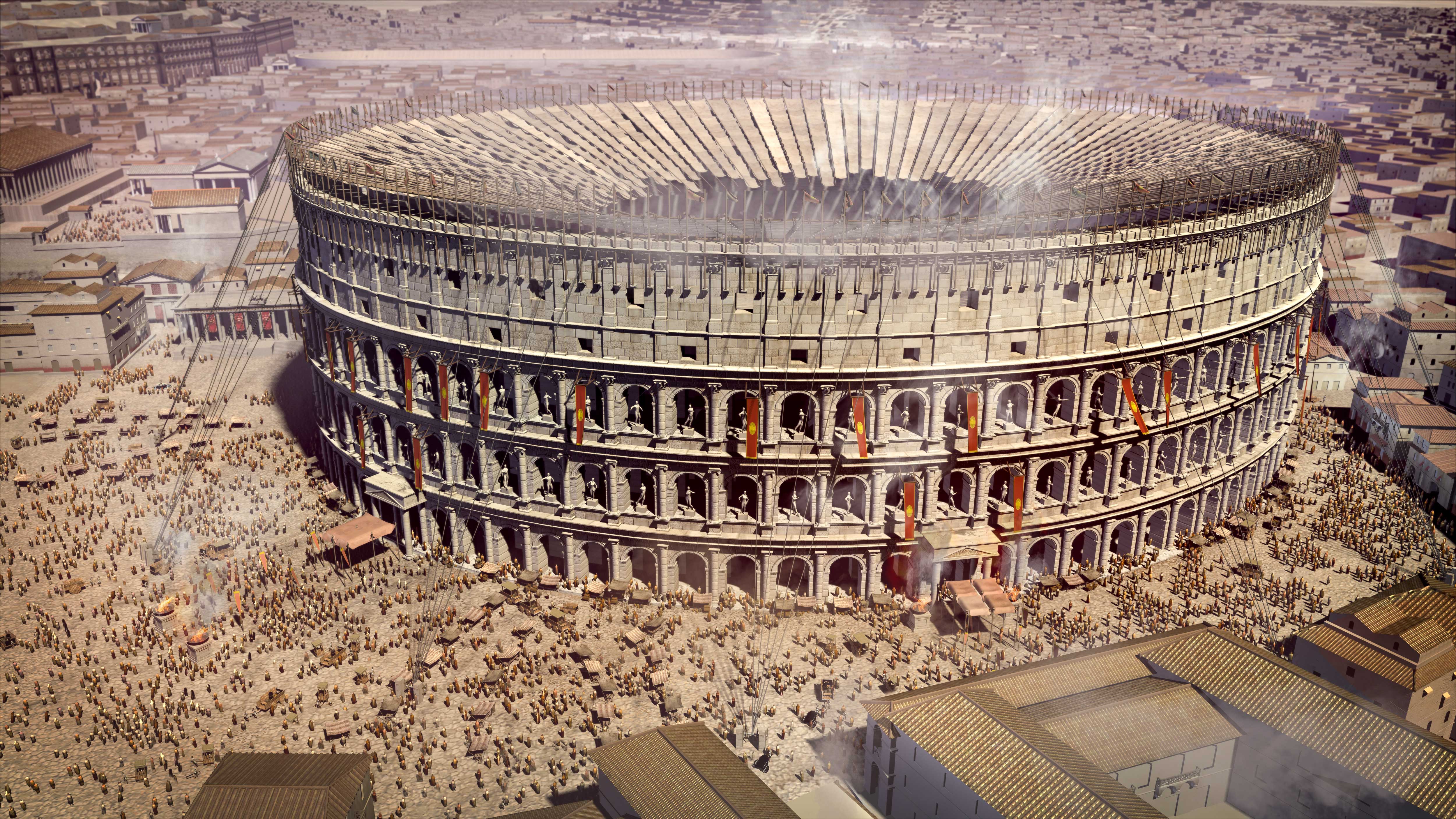 Roman Colosseum Diagram