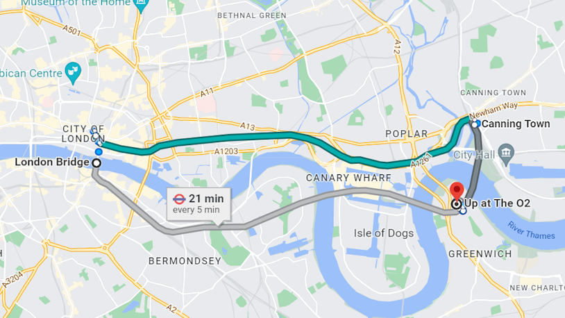 Up at the O2 | Directions, Location, & Tips