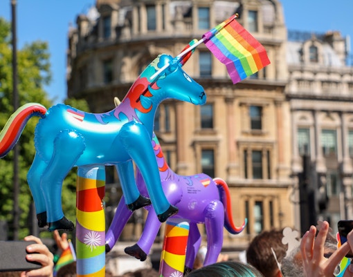barcelona in june - pride parade