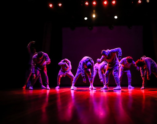RomaEuropa Festival performance in Rome, Italy, featuring dancers on stage in October.