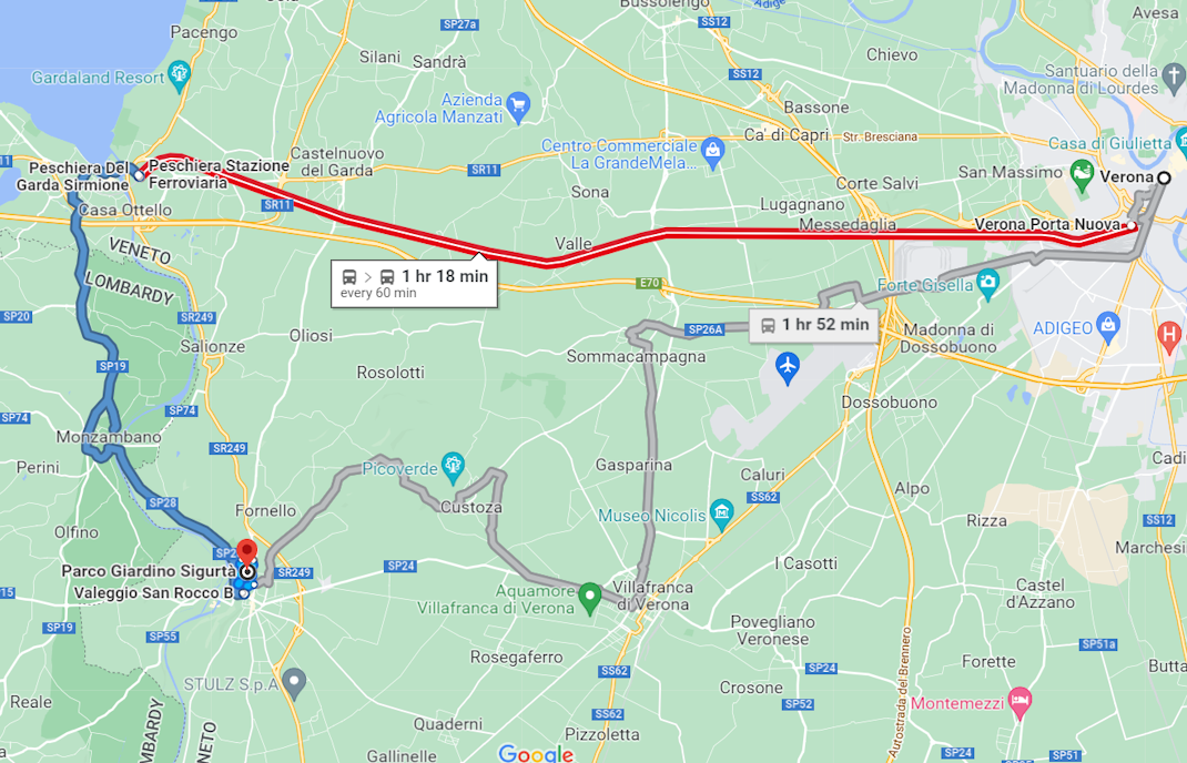 Parco Sigurtà location train