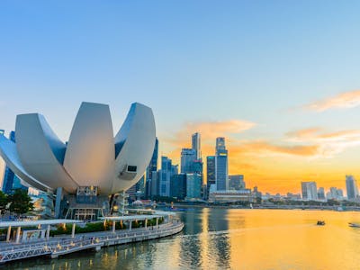 around OCBC Skyway at Gardens by the Bay Singapore - ArtScience Museum