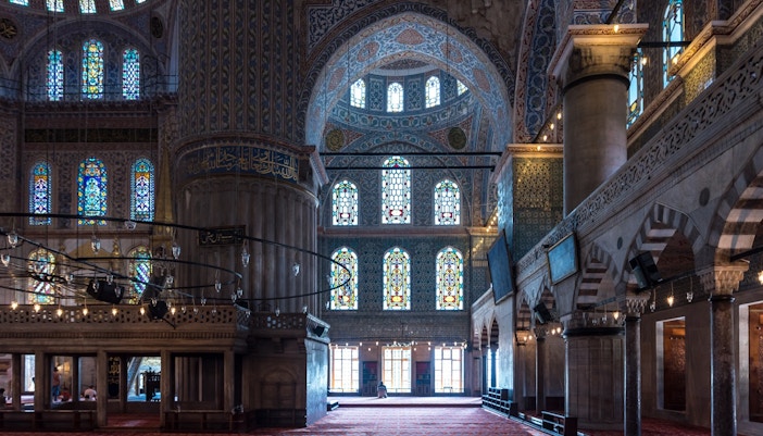Vitraux de la Mosquée bleue