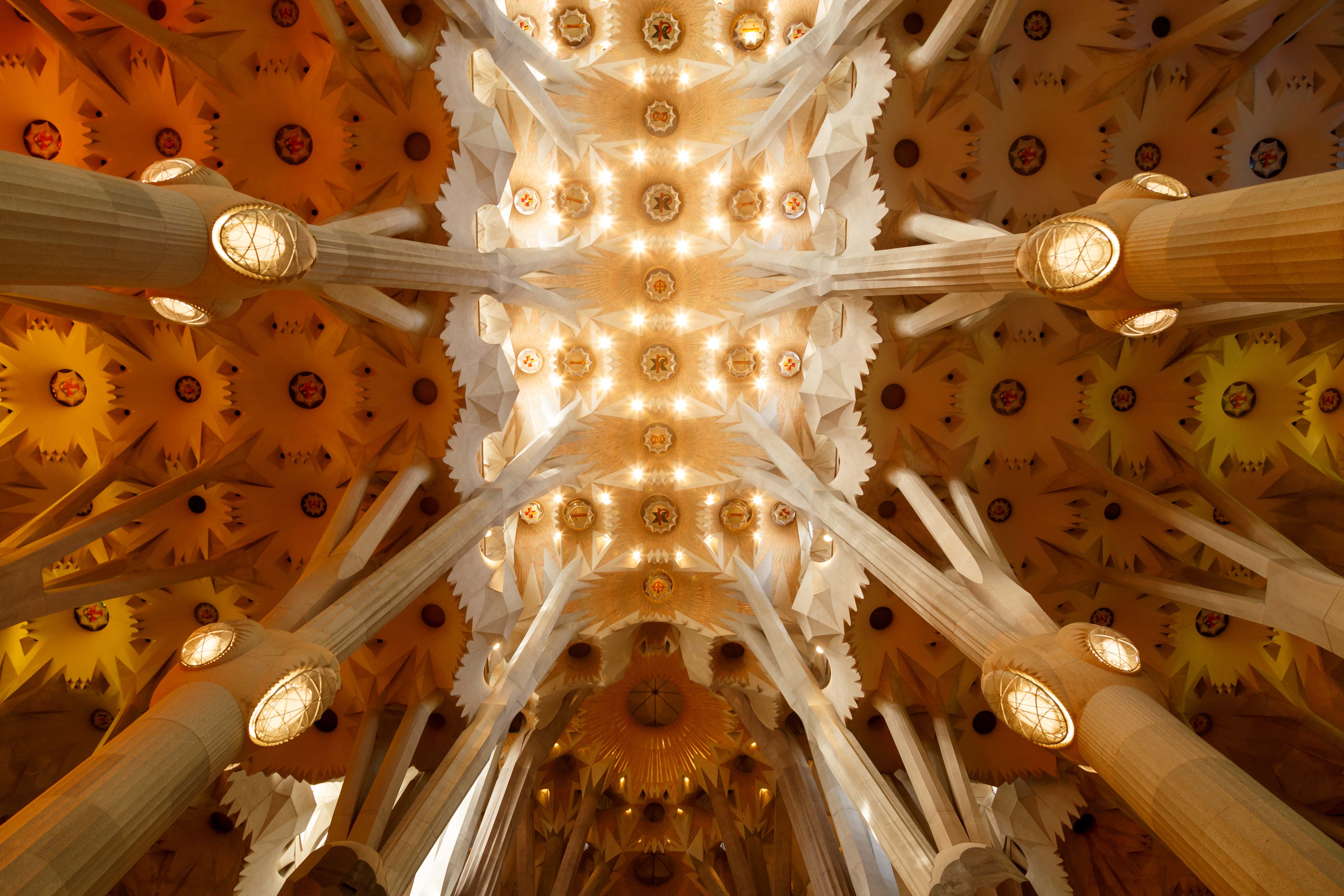 Jesus On The Cross - Sagrada Familia Church - Barcelona Spiral