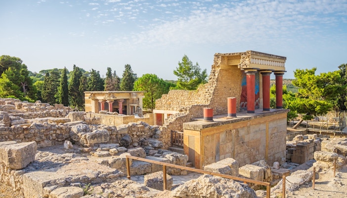 Linear B tablets inside Knossos Palace