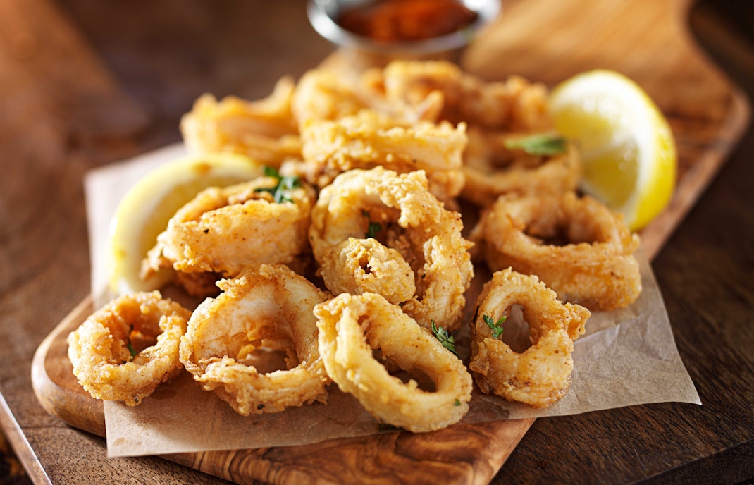 Calamari at Montjuïc restaurants