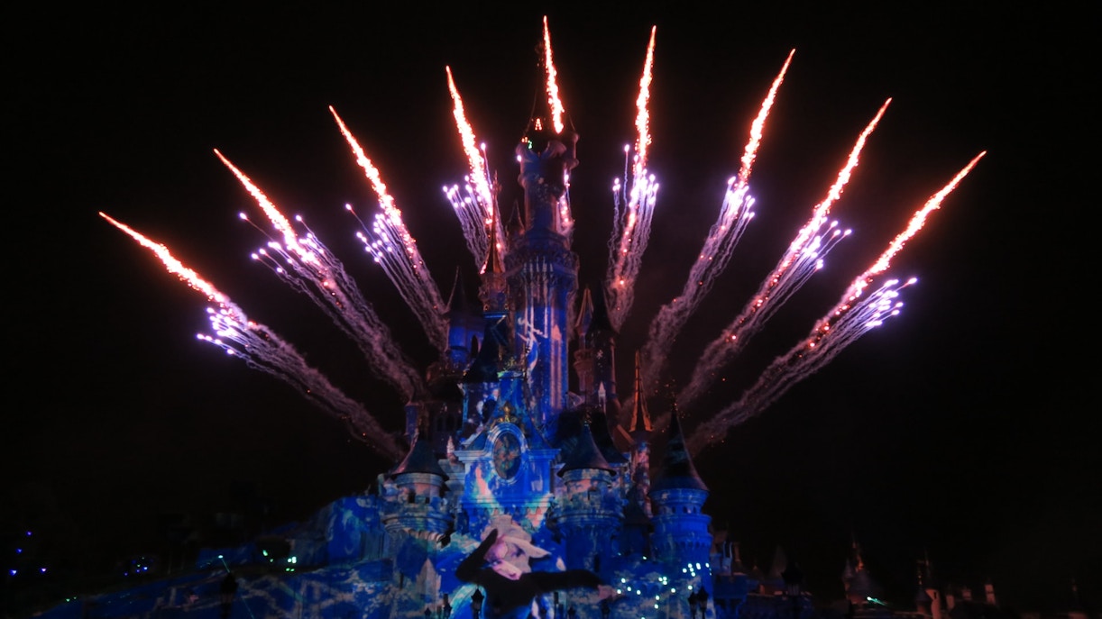 Disneyland Paris at night