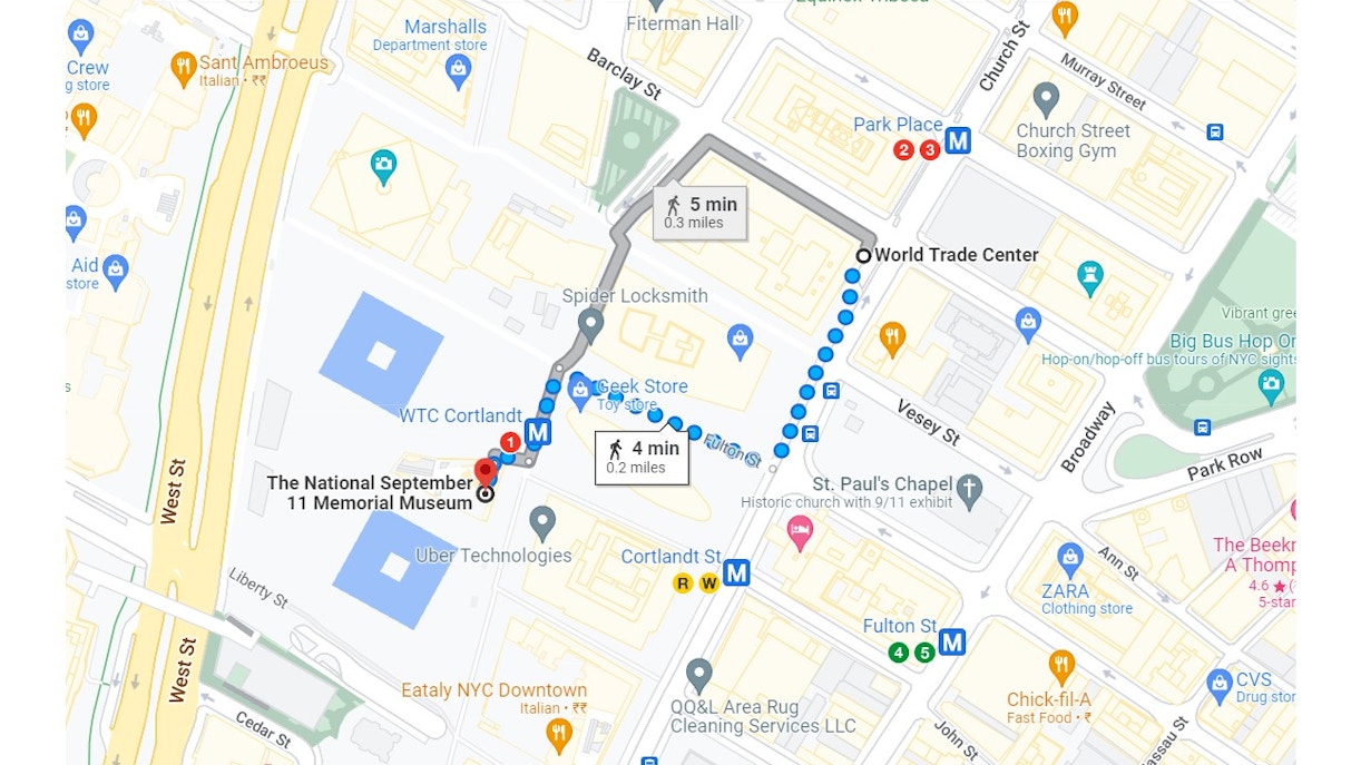 9/11 museum location