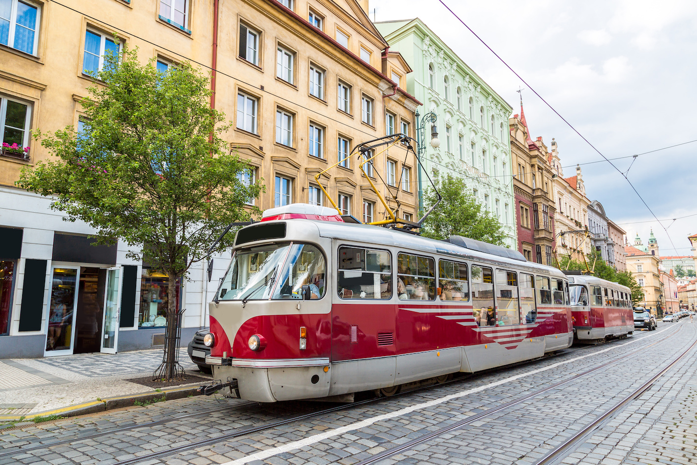 tram in prague