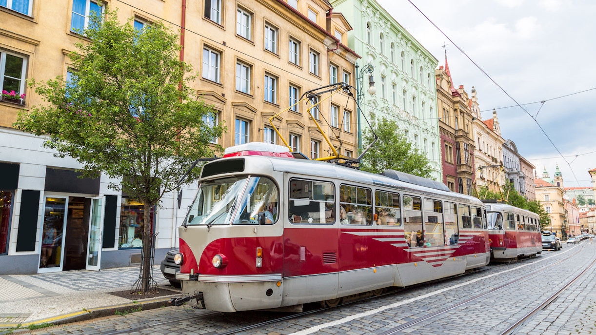tram in prague