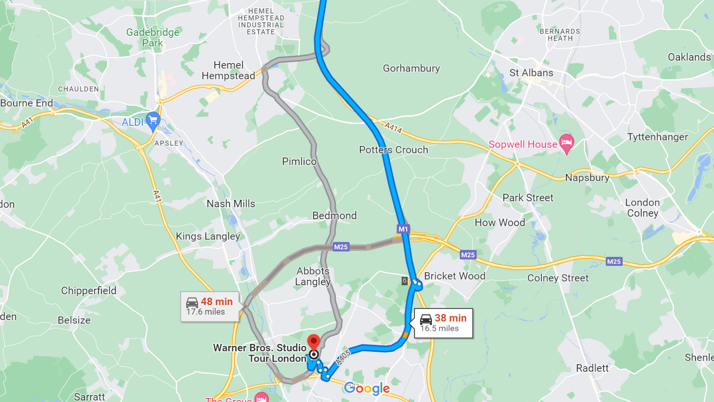 comment aller au studio harry potter