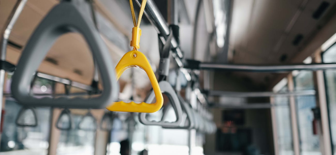 Interior of a bus