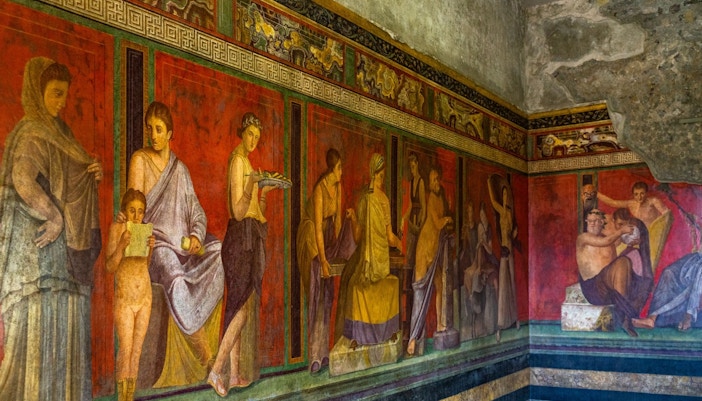 Herculaneum Frescoes and mosaics
