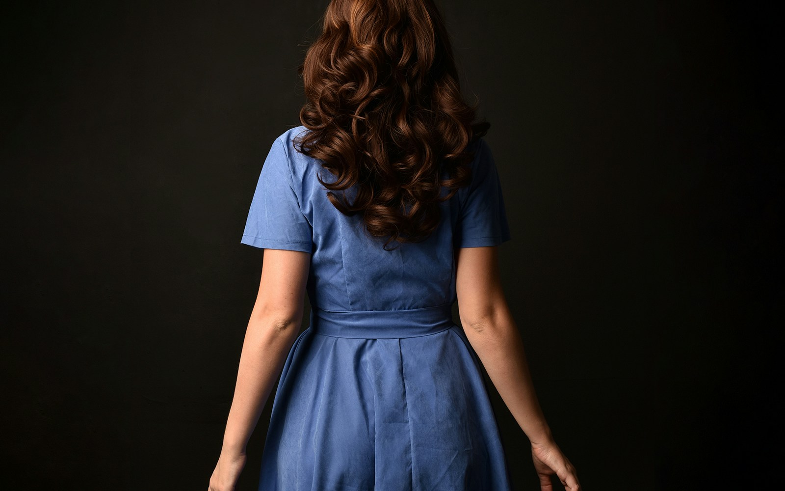 Beauxbatons students in blue uniforms at Harry Potter studio tour.