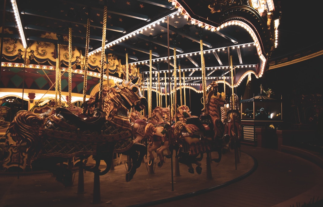 Disneyland Paris at night