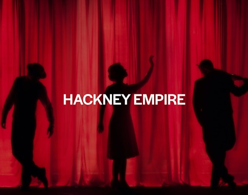 Hackney Empire theater facade in London with ornate architectural details.