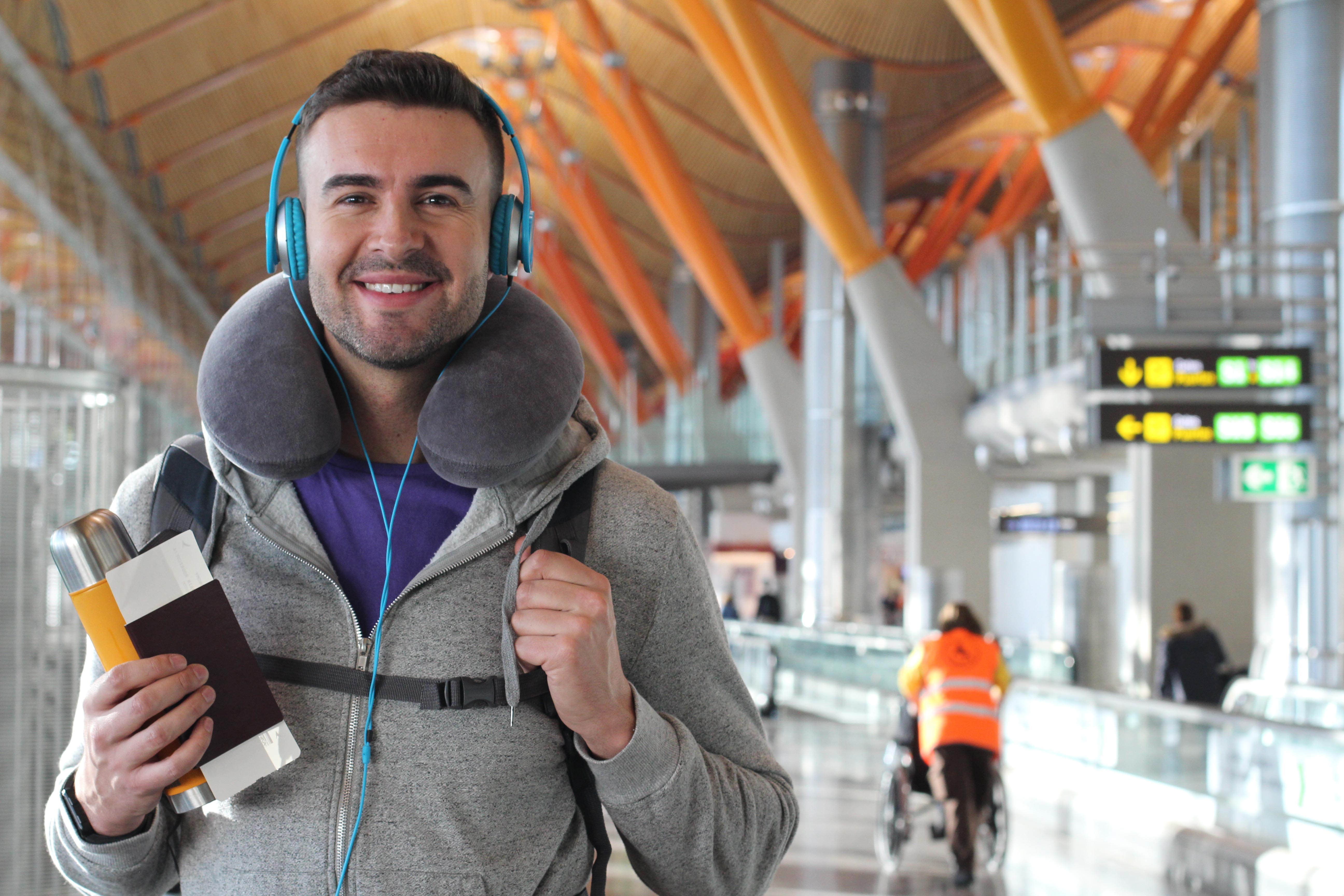 Traveller at the airport