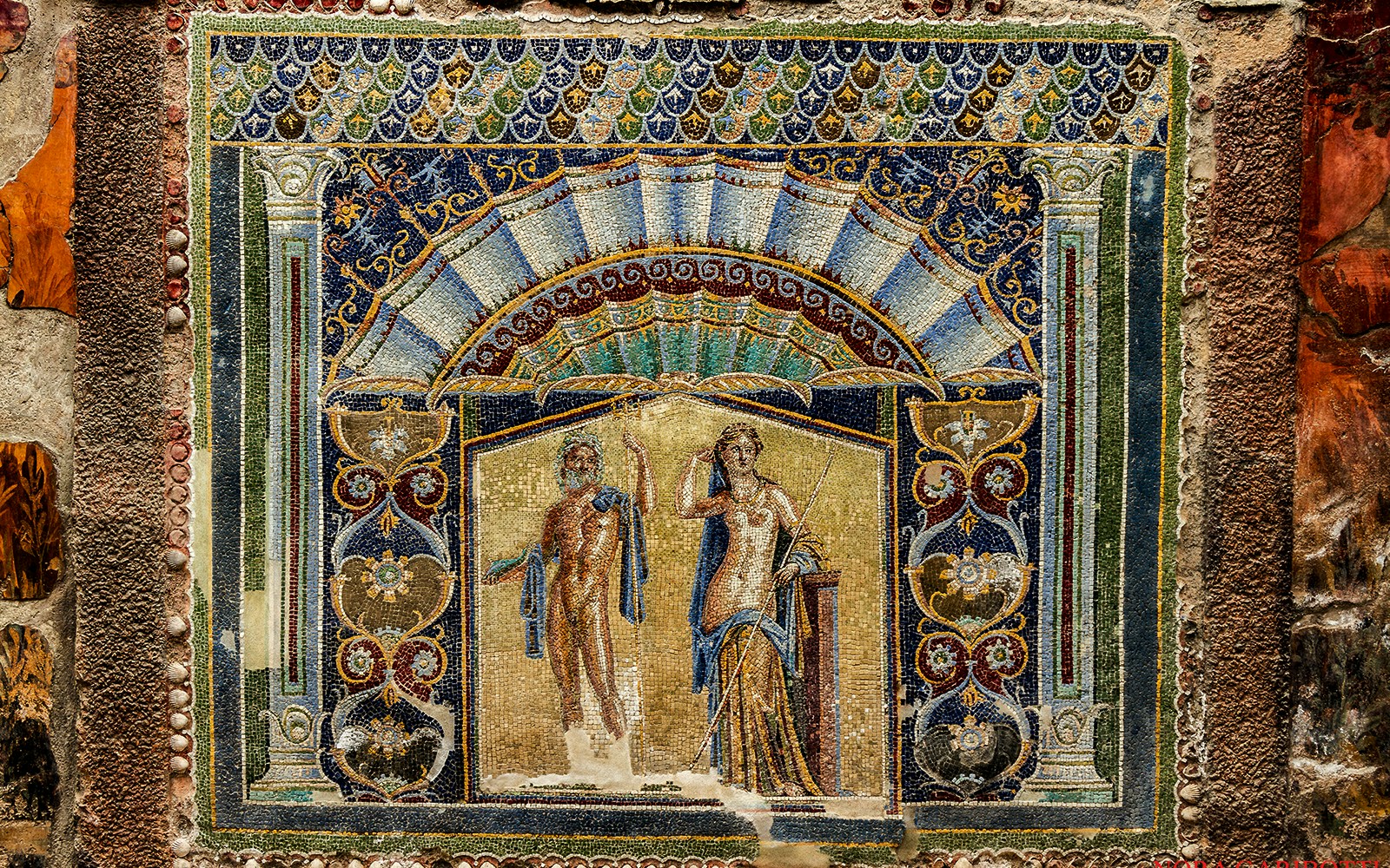 house of neptune - what to see inside herculaneum