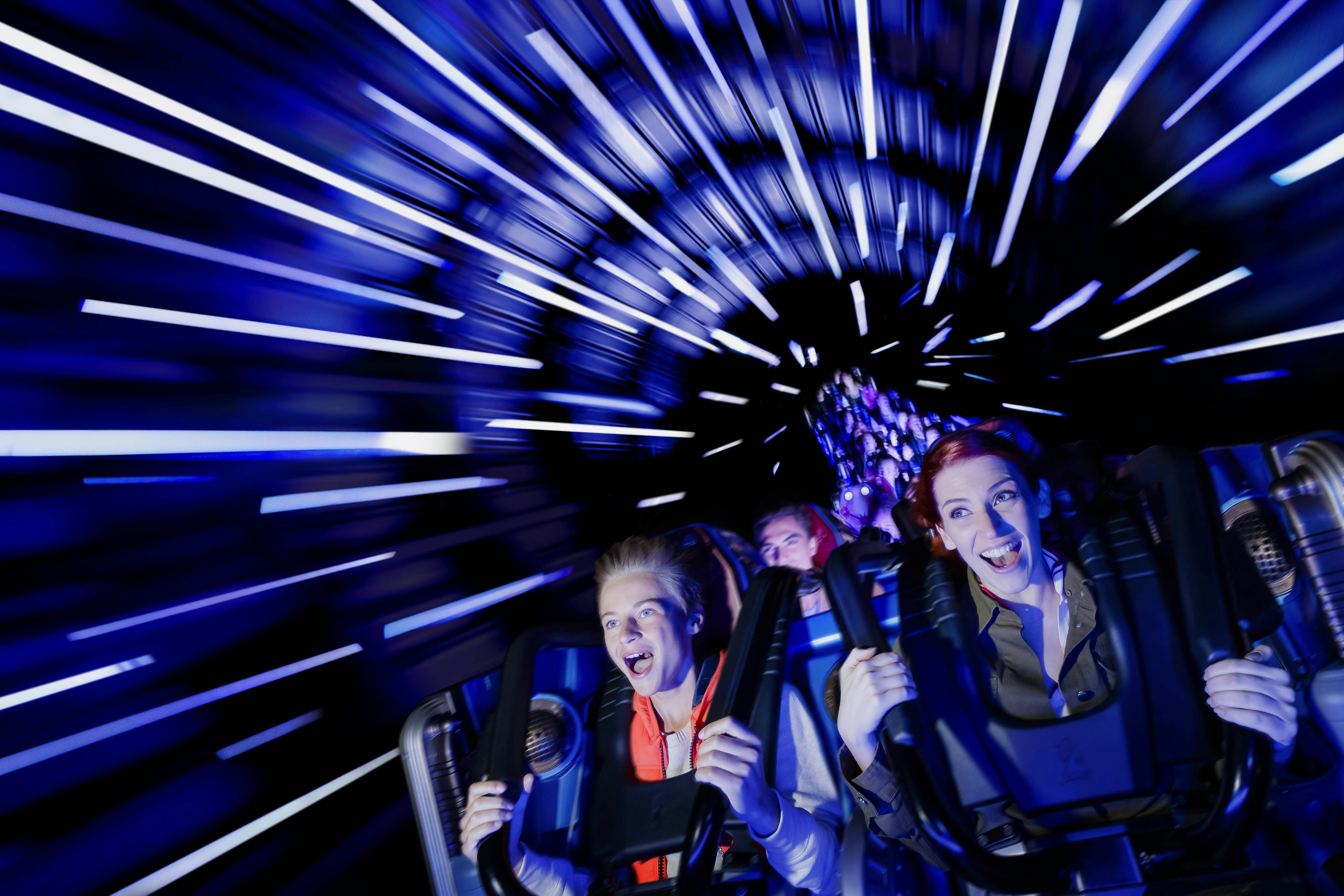 Hyperspace Mountain ride at Disneyland Paris, part of a 2-day itinerary.