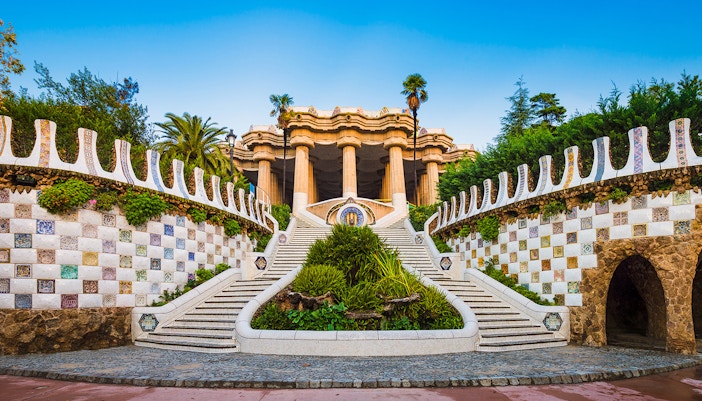 Inside Park Guell