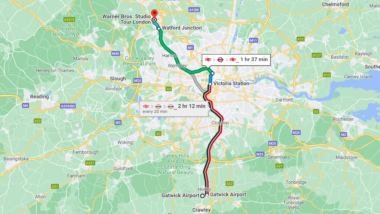 comment aller au studio harry potter