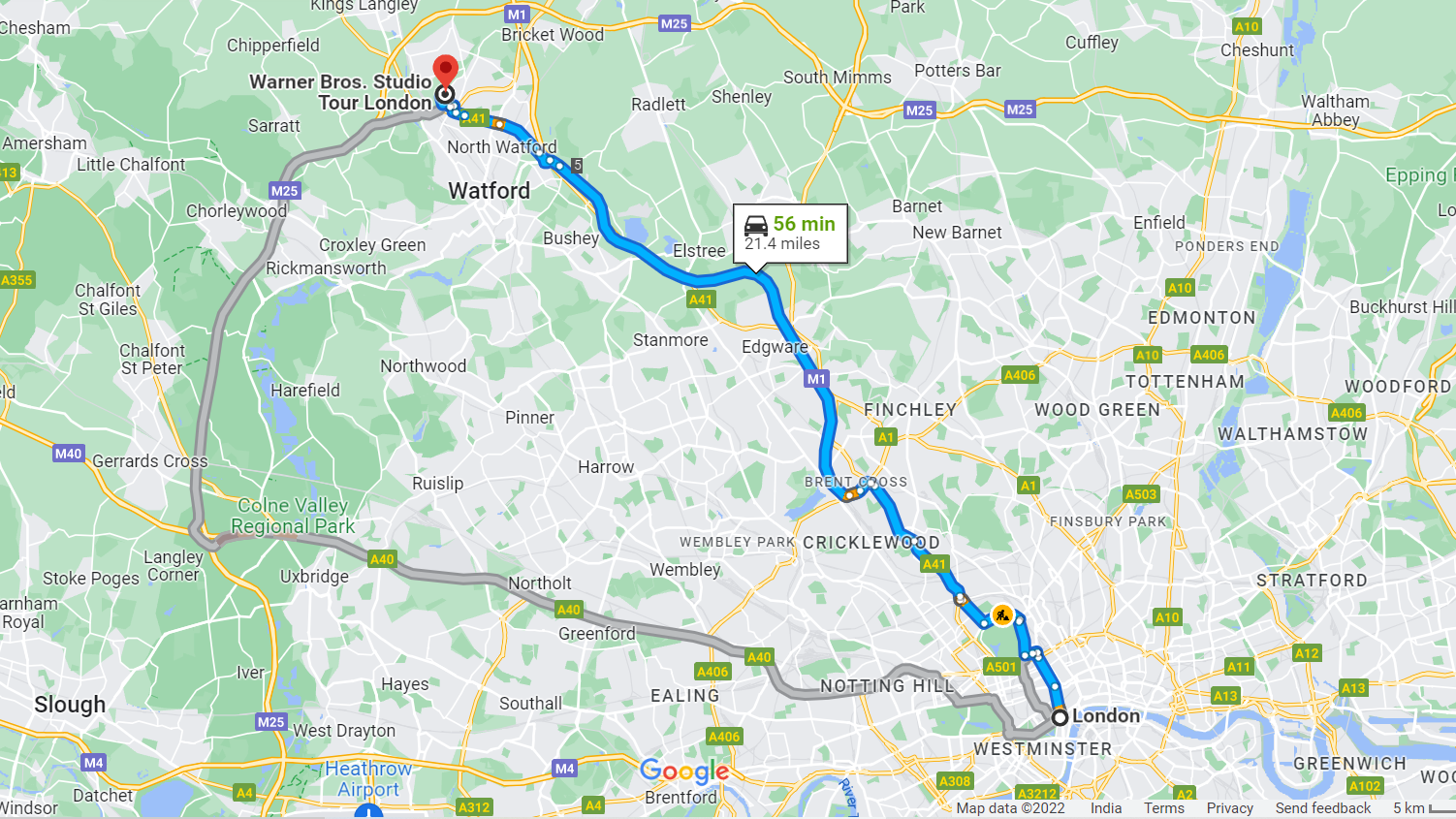 comment aller au studio harry potter