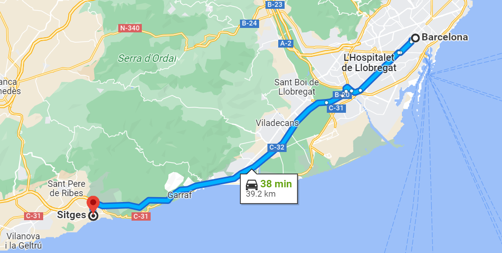 barcelona to sitges day trip