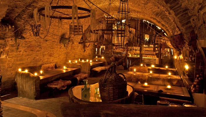 Medieval cafe in Prague