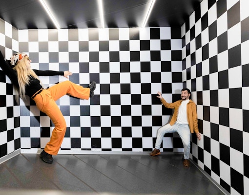 Ames room at Illuseum Berlin
