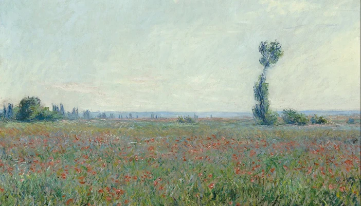 Claude Monet's Water Lilies painting at the Grand Master Monet exhibition in Paris.