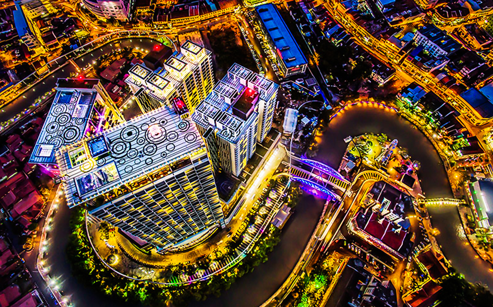 The Shore Sky Tower at night