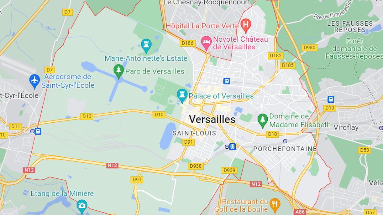 Versailles city map