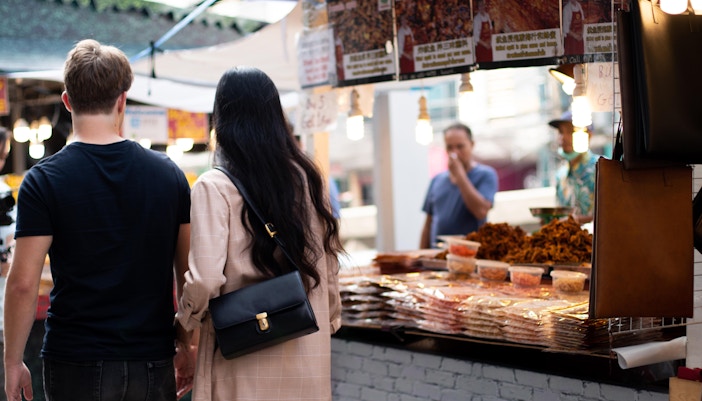 Singapore Food Festival attendees sampling local dishes in July.