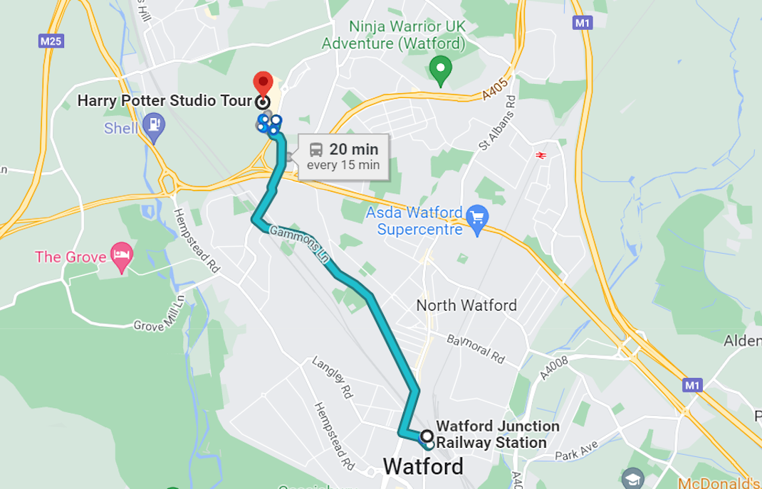 comment aller au studio harry potter