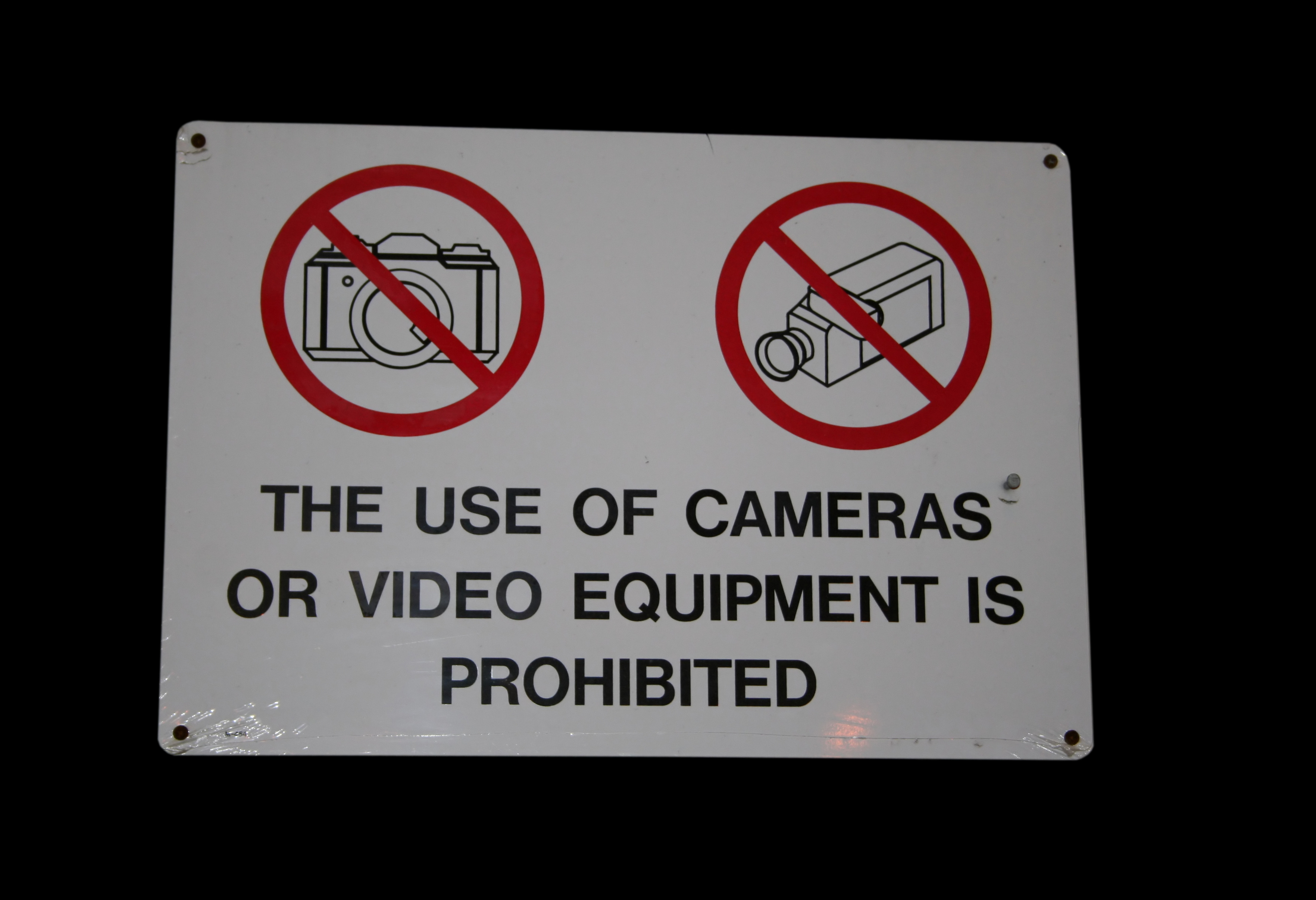 forbidden to take photographs